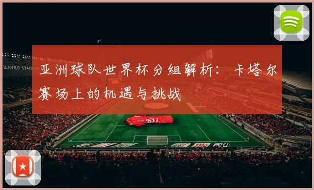 亚洲球队世界杯分组解析：卡塔尔赛场上的机遇与挑战